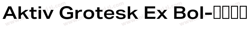 Aktiv Grotesk Ex Bol字体转换